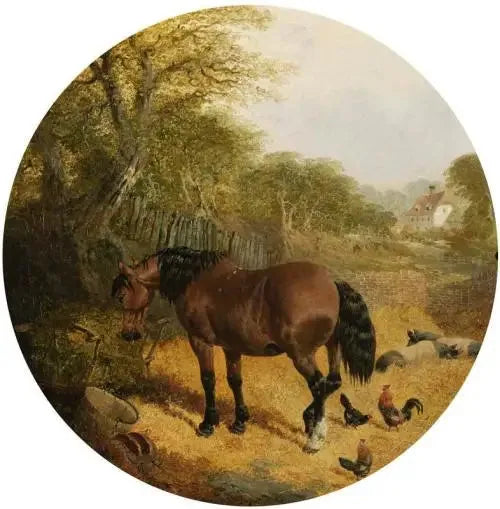 Heste, grise og fjerkræ - John Frederick Herring, Sr.