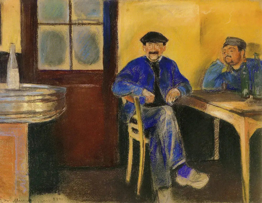 Hos vinhandleren - Edvard Munch