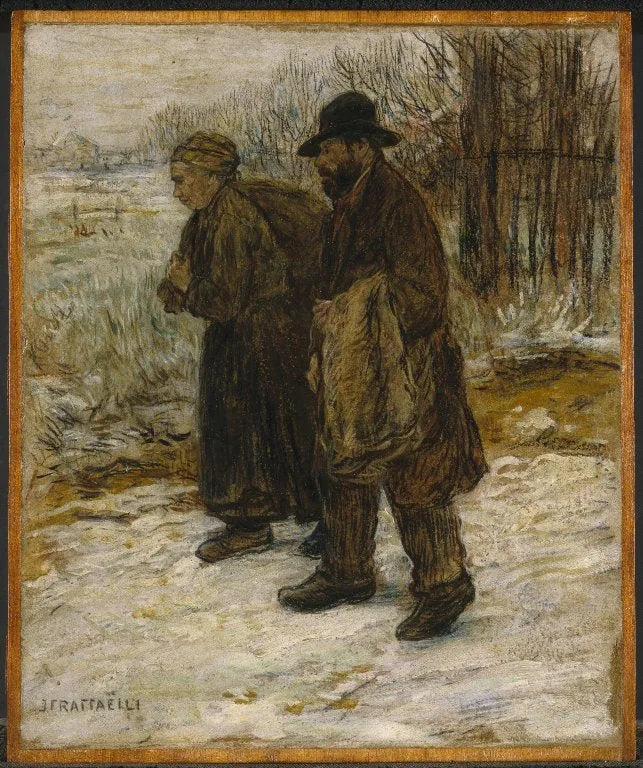 Chiffonniers parisiens - Jean-François Raffaëlli image 1 copie peinte à la main à l’huile