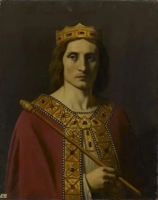 Childéric II (ca. 653-675), konge af Austrasien, Neustrien og Bourgogne - Émile Signol