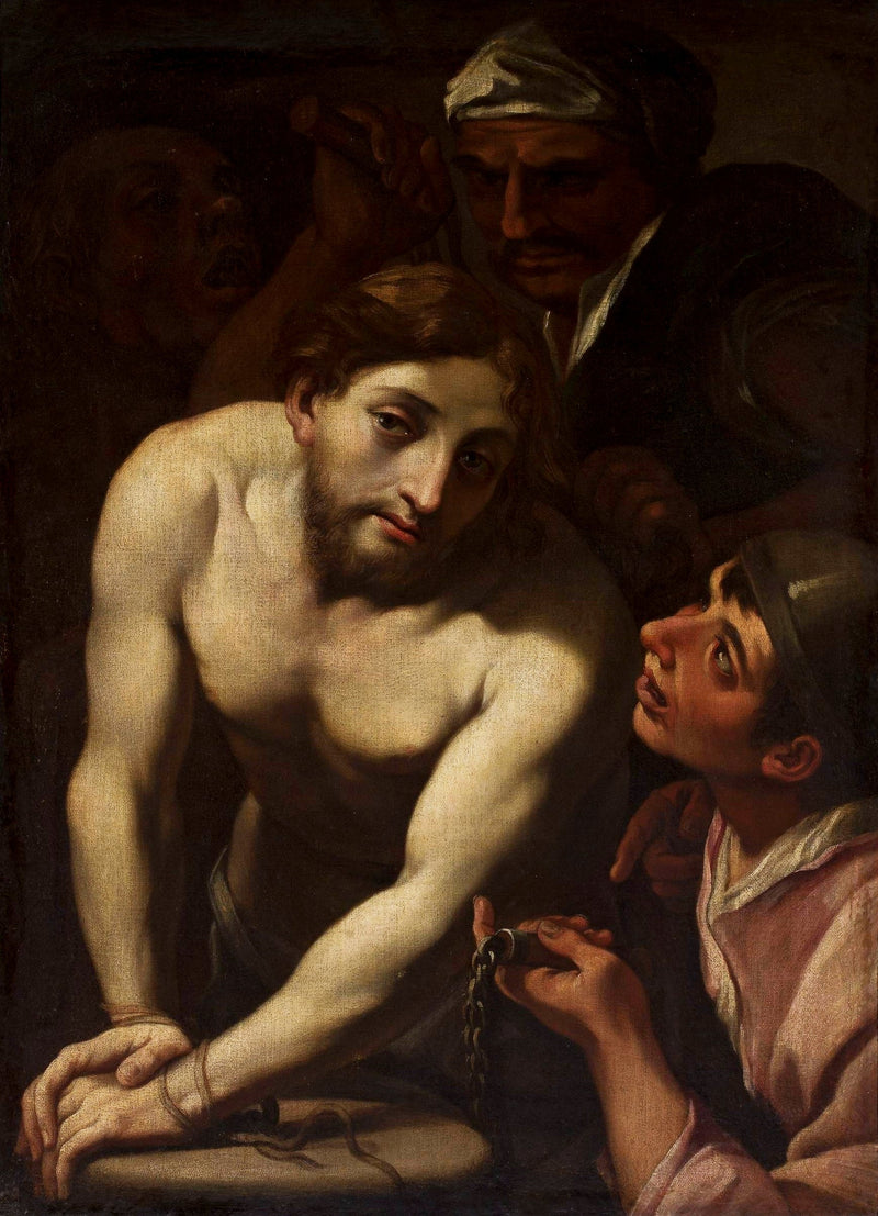 Christus ved søjlen - Gerrit van Honthorst