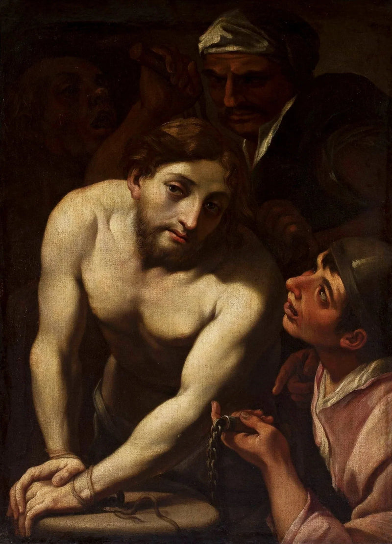 Christus ved søjlen - Gerrit van Honthorst