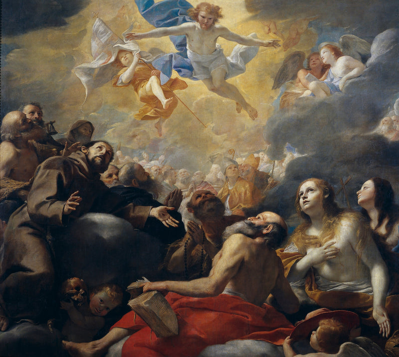 Christus i herlighed med de hellige - Mattia Preti