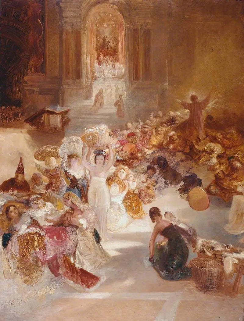 Kristus driver handelsmændene ud af templet - J. M. W. Turner