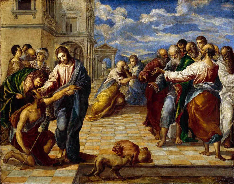 Christ helbreder de blinde - El Greco