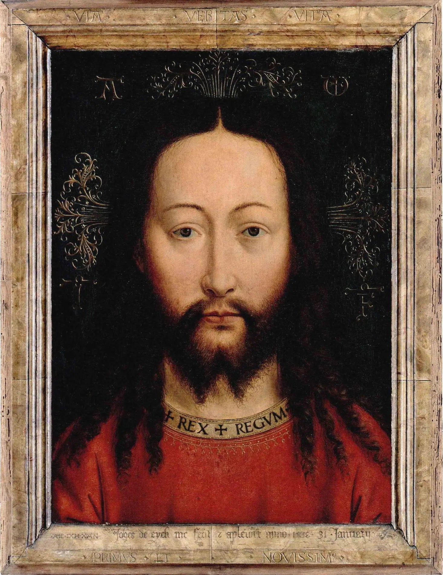 Christ - Jan van Eyck image 1 copie de tableau peinte à la main