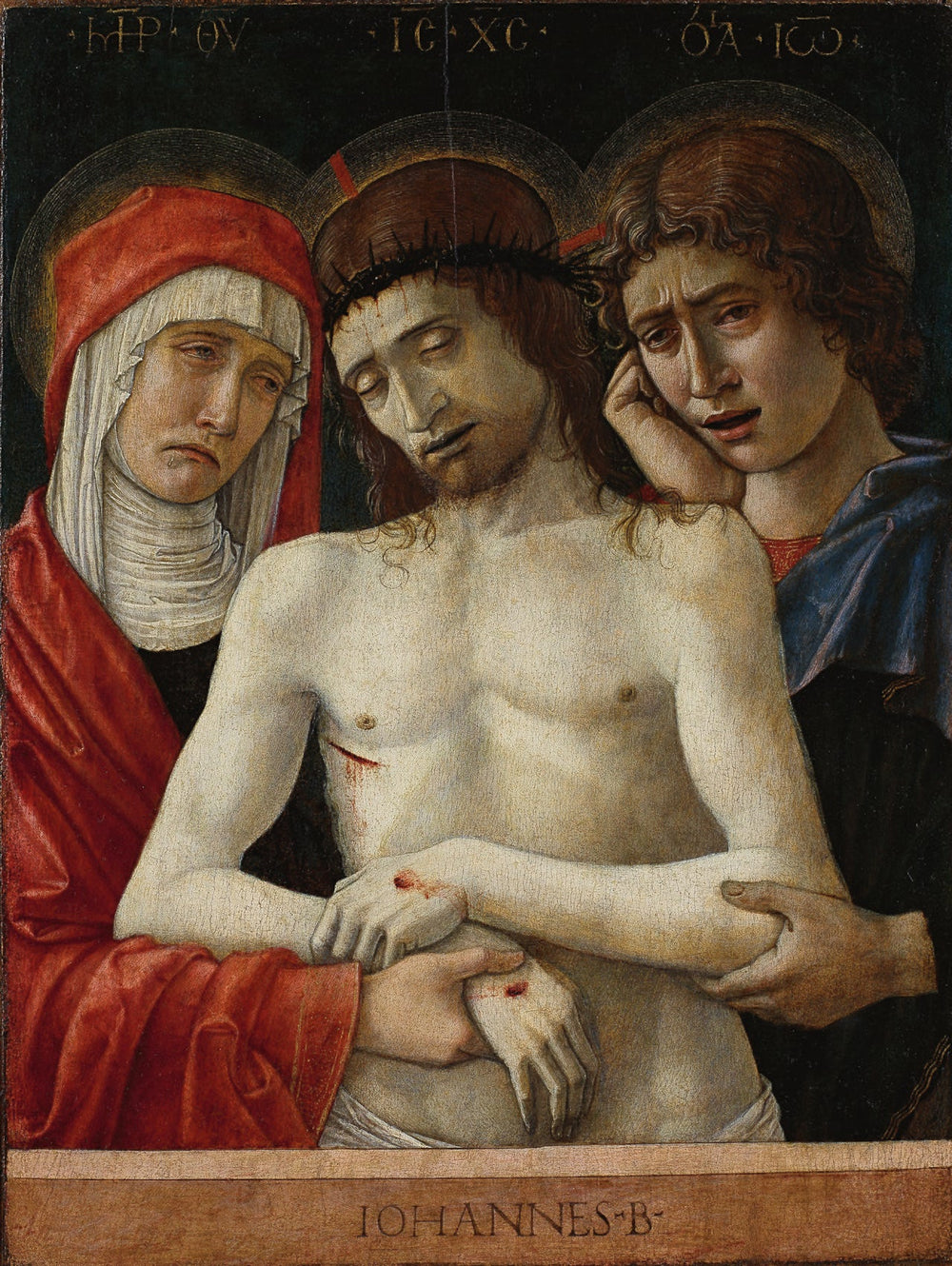 Christ mort entouré de Marie et de Saint Jean l’Évangéliste - Giovanni Bellini - Alpha Reproduction