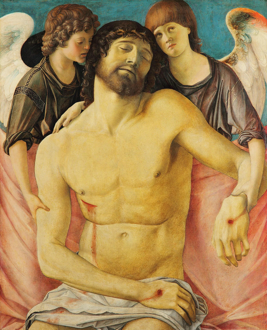 Christo død understøttet af to engle - Giovanni Bellini