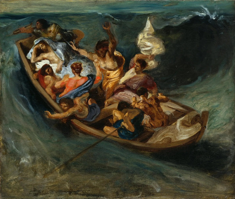 Kristus på Genesaret Sø - Eugène Delacroix
