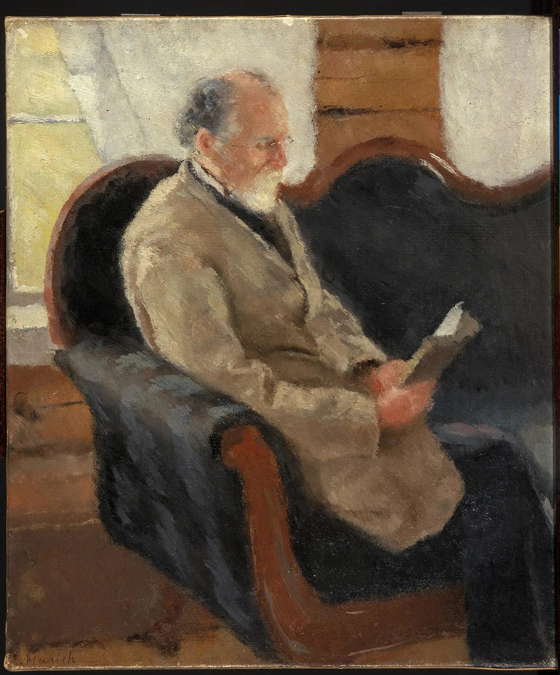 Christian Munch på sofaen - Edvard Munch