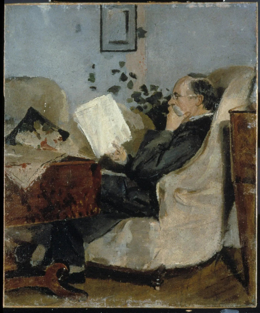 Christian Munch på sofaen - Edvard Munch