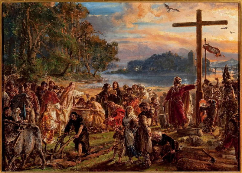 Kristningen af Polen 966 e.Kr. - Jan Matejko