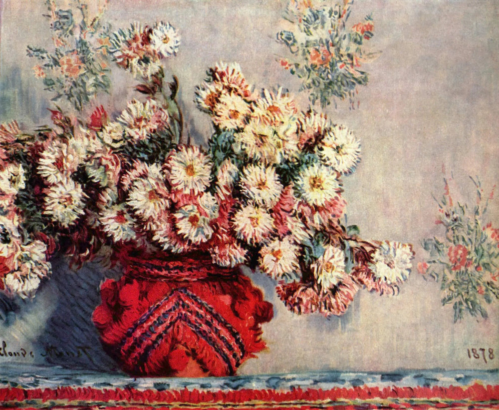 Chrysanthèmes - Claude Monet image 1 reproduction de peinture à l’huile