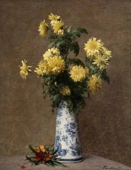 Gule krysantemum - Henri Fantin-Latour