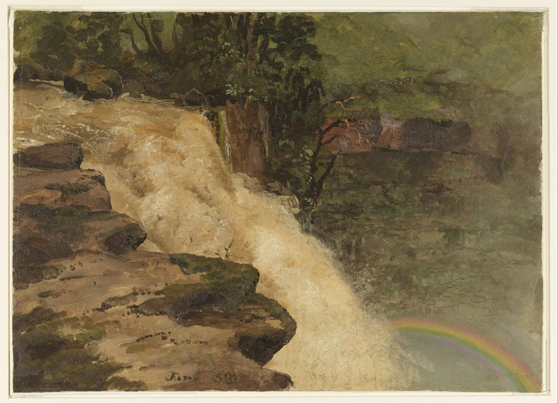 Vandfald i Colombia - Frederic Edwin Church