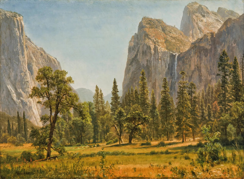 Faldet af brudens slør i Yosemite-dalen - Albert Bierstadt