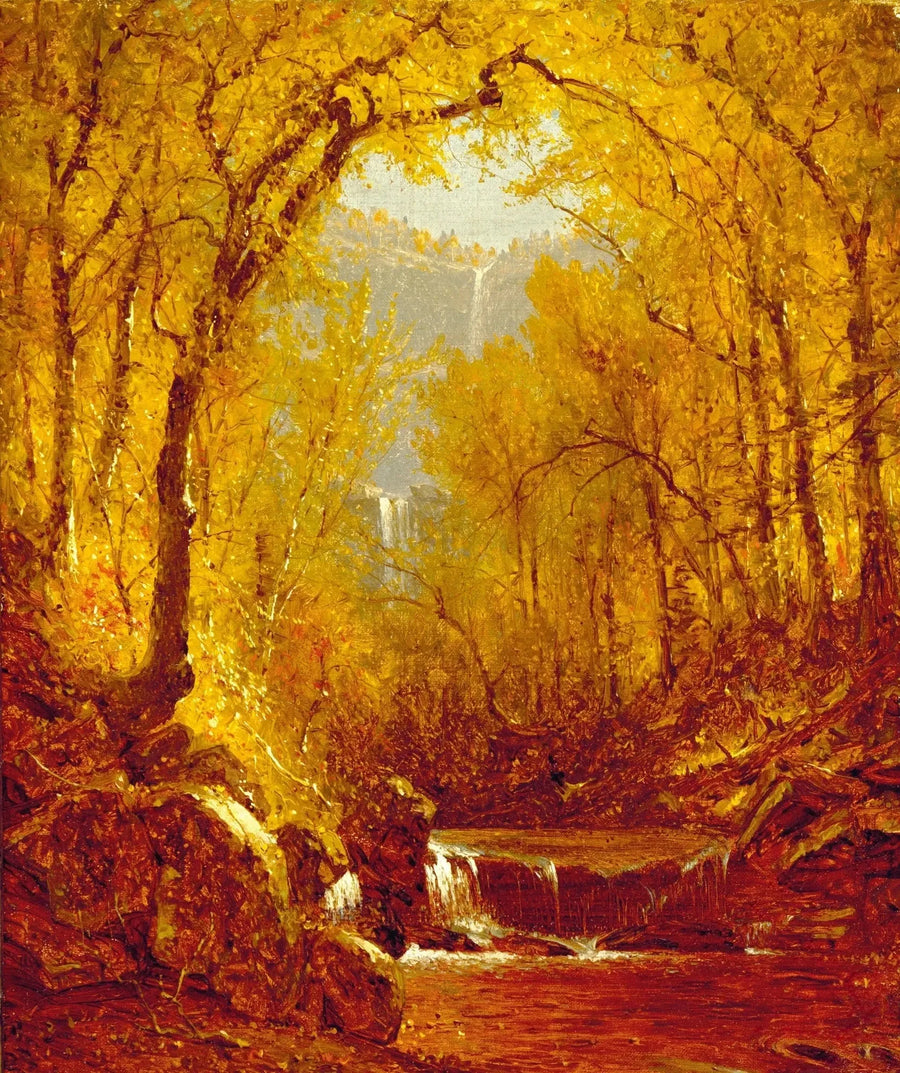Kaaterskill-faldende - Sanford Robinson Gifford