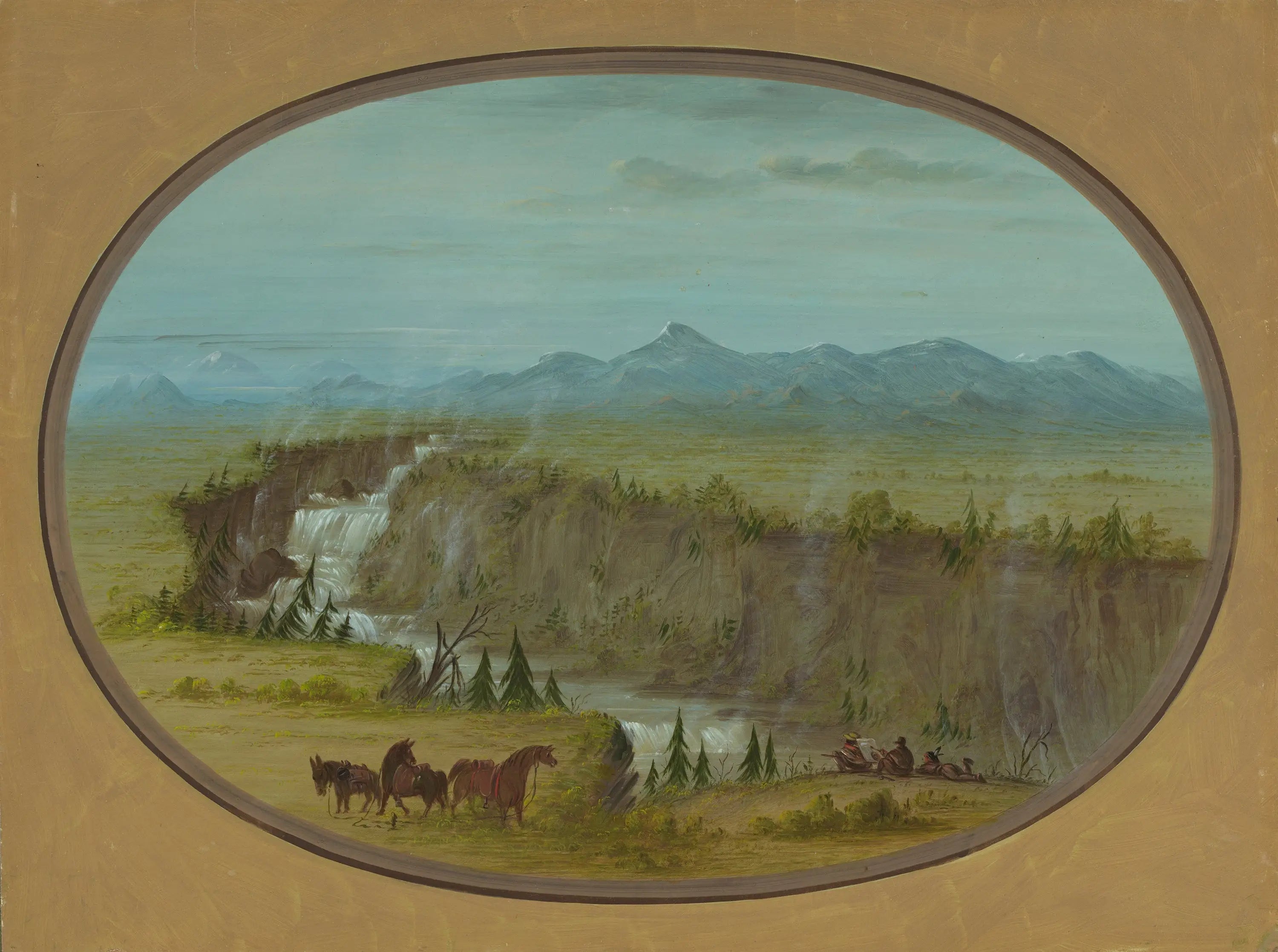 Chutes de la rivière Snake - George Catlin - Alpha Reproduction