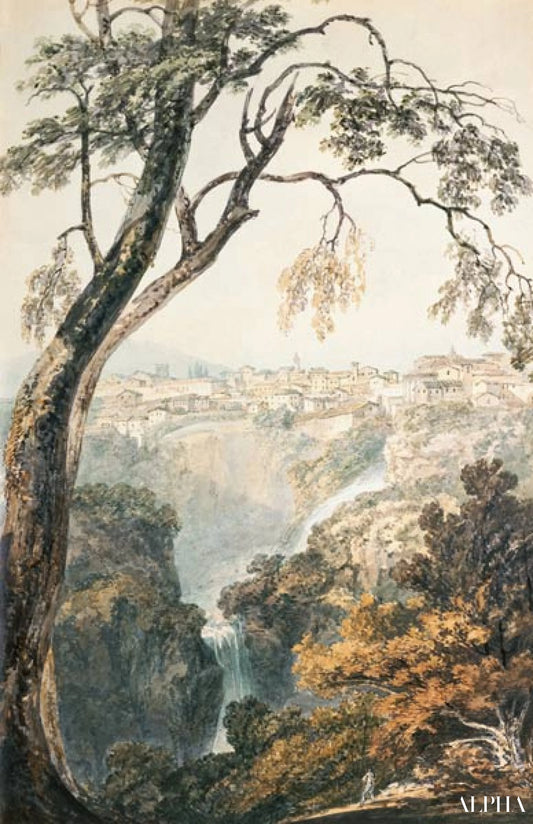 Chutes de l'Anio - William Turner - Reproduktioner af malerier og højkvalitets malerier