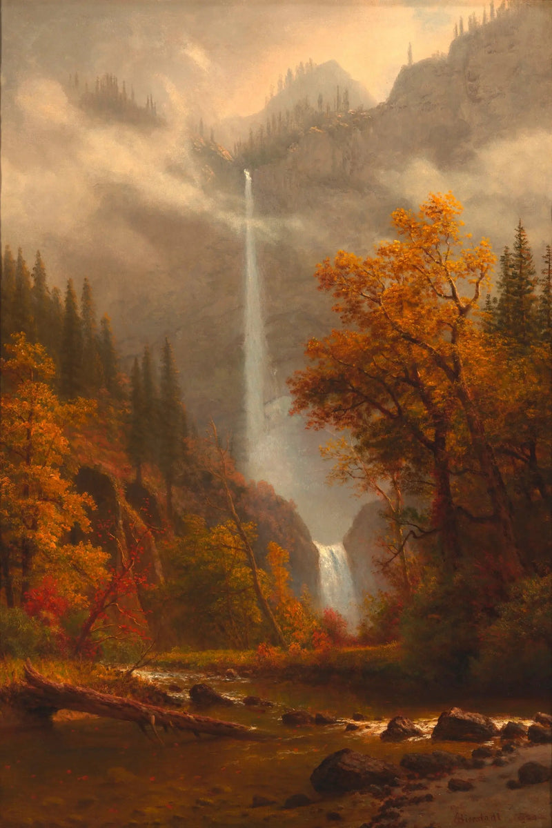 Fald af Multnomah - Albert Bierstadt