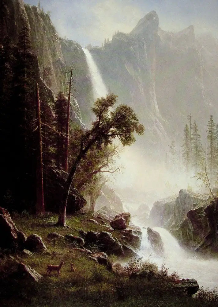 Fald af brudens slør, Yosemite - Albert Bierstadt