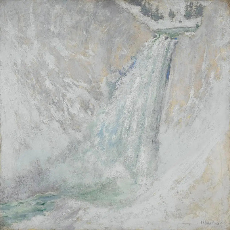 Nedre fald i Yellowstone - John Henry Twachtman