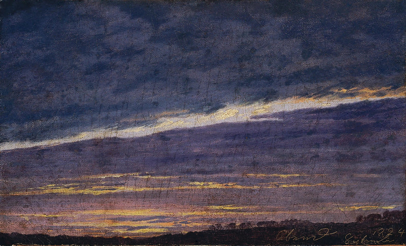 Aftensky med skyer - Caspar David Friedrich