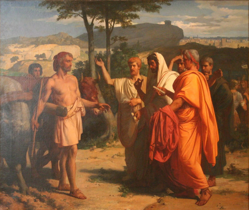 Cincinnatus modtager ambassadører, der er betroet at bære ham diktaturens insignier - Alexandre Cabanel