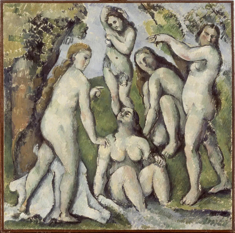 Fem badende - Paul Cézanne