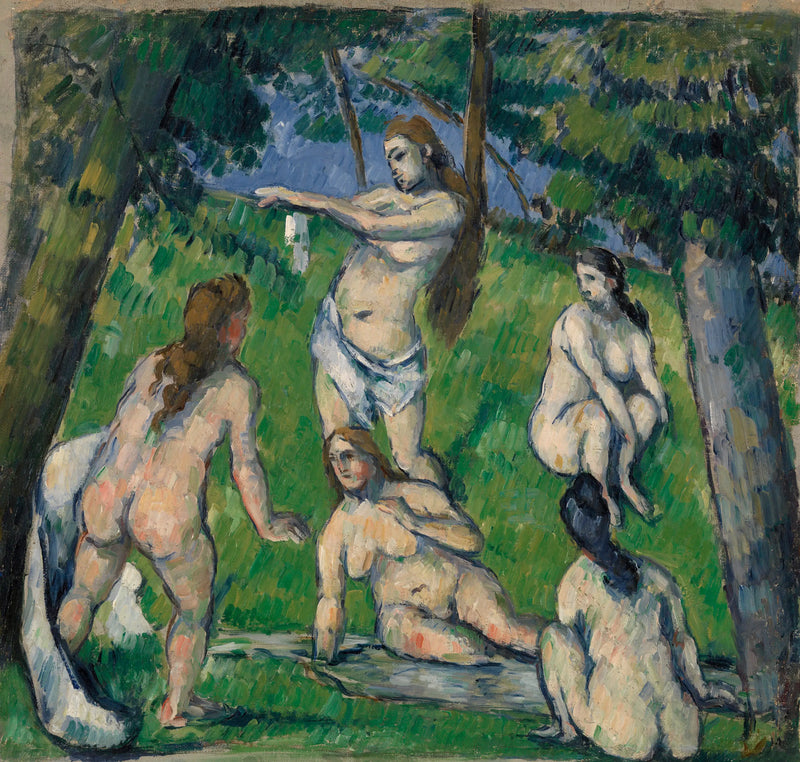 Fem badende - Paul Cézanne