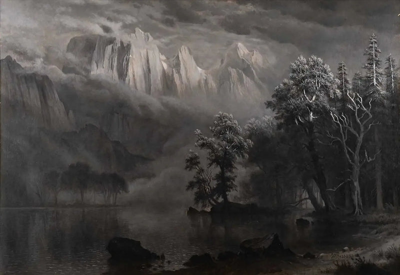 Måneskin over Yosemite - Albert Bierstadt