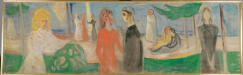 Måneskin på stranden - Edvard Munch