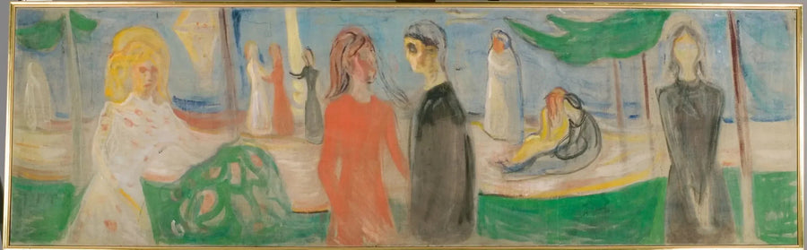 Måneskin på stranden - Edvard Munch