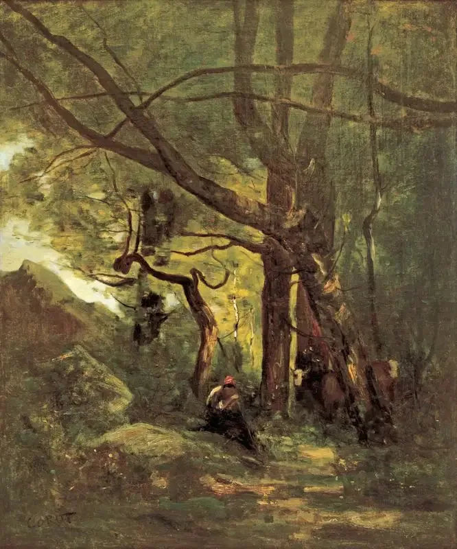 Klit skov - Jean-Baptiste Camille Corot