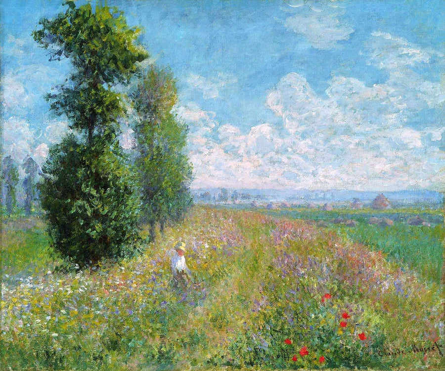 Eng med popler W378 - Claude Monet