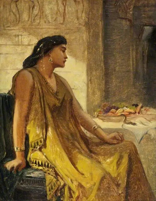 Cléopâtre og aspiken - Edward Poynter