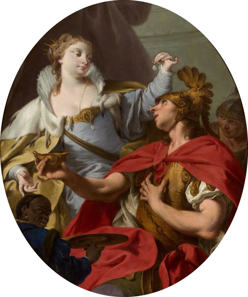 Cléopâtre og perlen - Giovanni Battista Pittoni