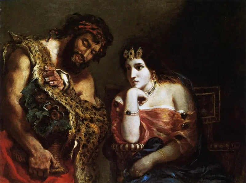 Kleopatra og landmanden - Eugène Delacroix