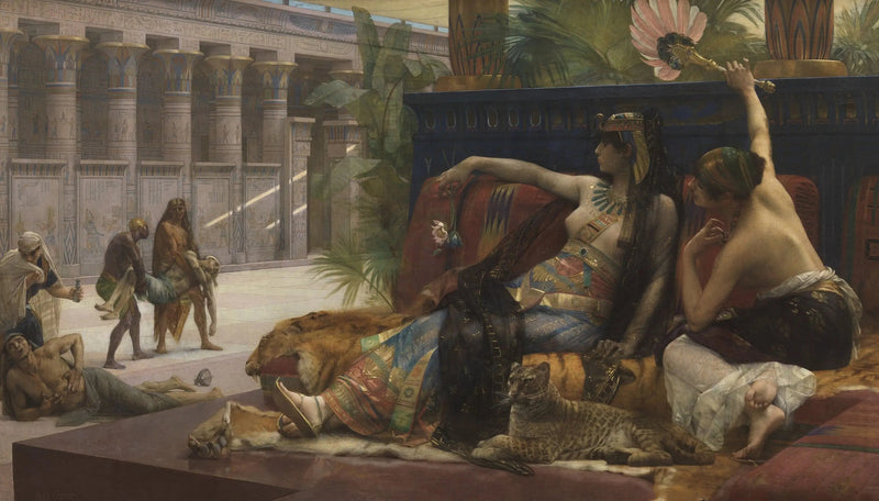 Cléopâtre pålægger giftstoffer på dødsdømte - Alexandre Cabanel