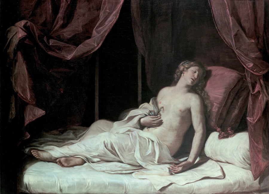 Cleopatra Døende - Guercino