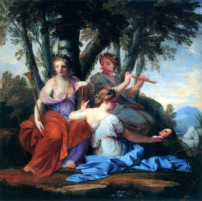 Clio, Euterpe og Thalia - Eustache Le Sueur