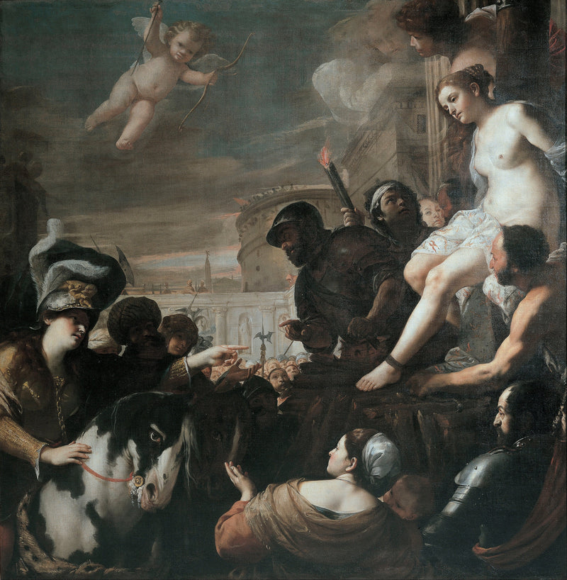 Clorinda redder Olindo og Sophronia - Mattia Preti