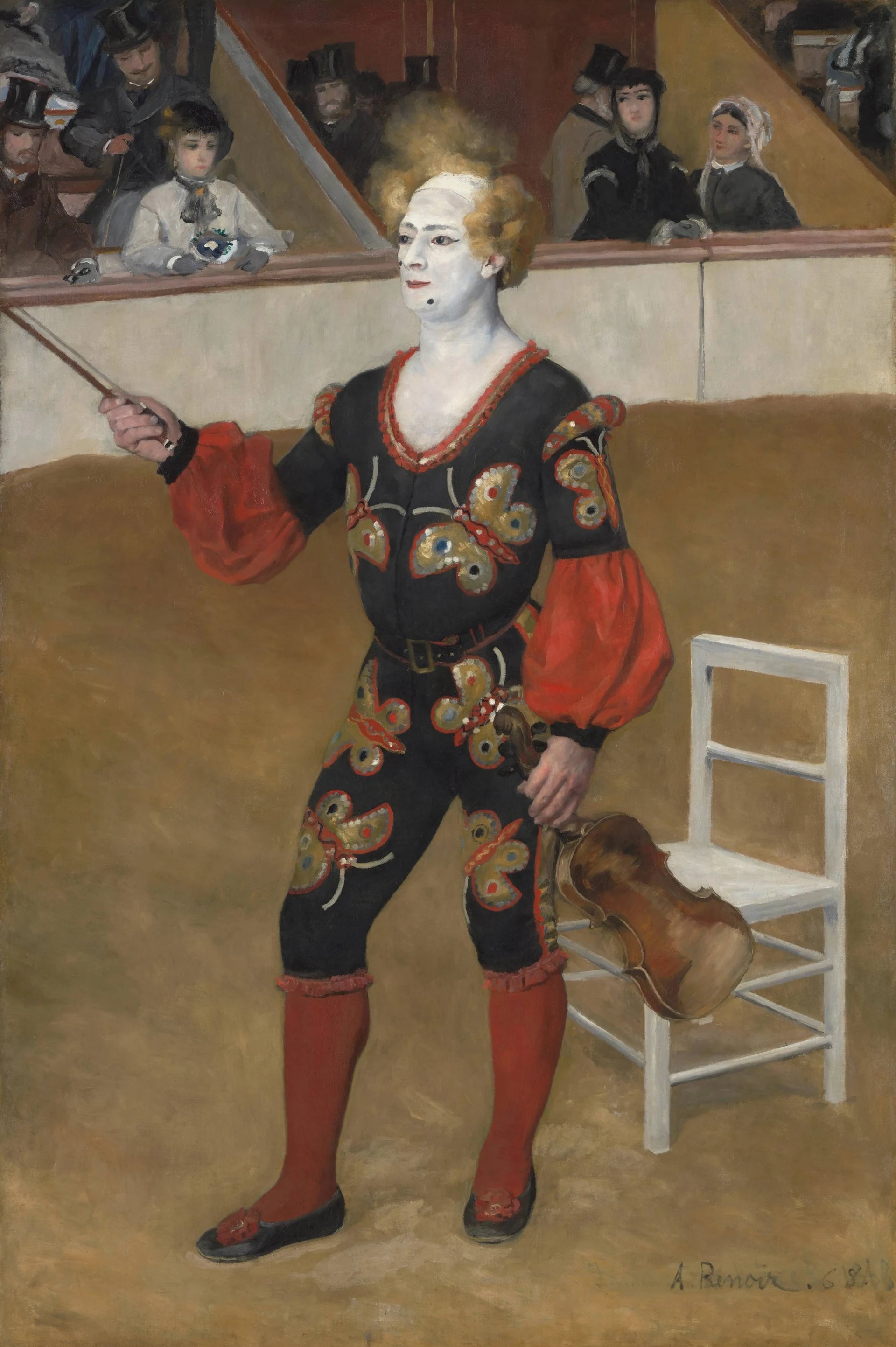 Le Clown musical John Price peint par Pierre-Auguste Renoir en 1868