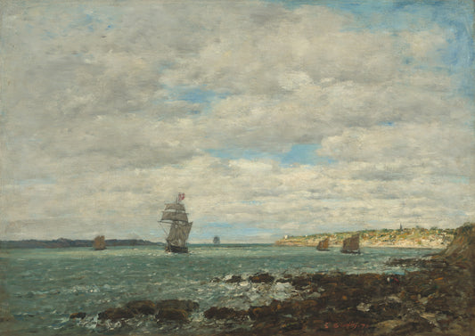 🌊 Kysterne i Bretagne – Eugène Boudin (1874)