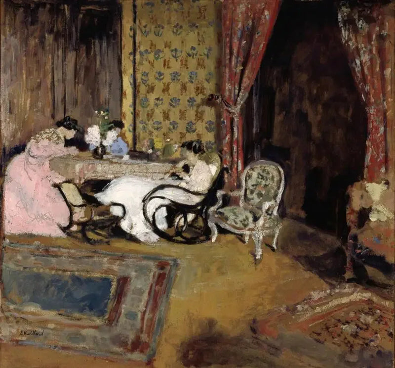 Coin d'intérieur, les trois dames au salon - Édouard Vuillard