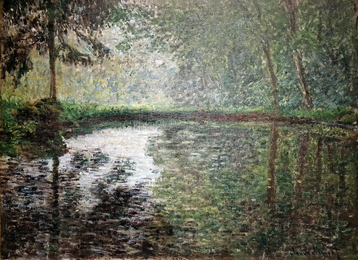 Hjørne af dammen i Montgeron - Claude Monet