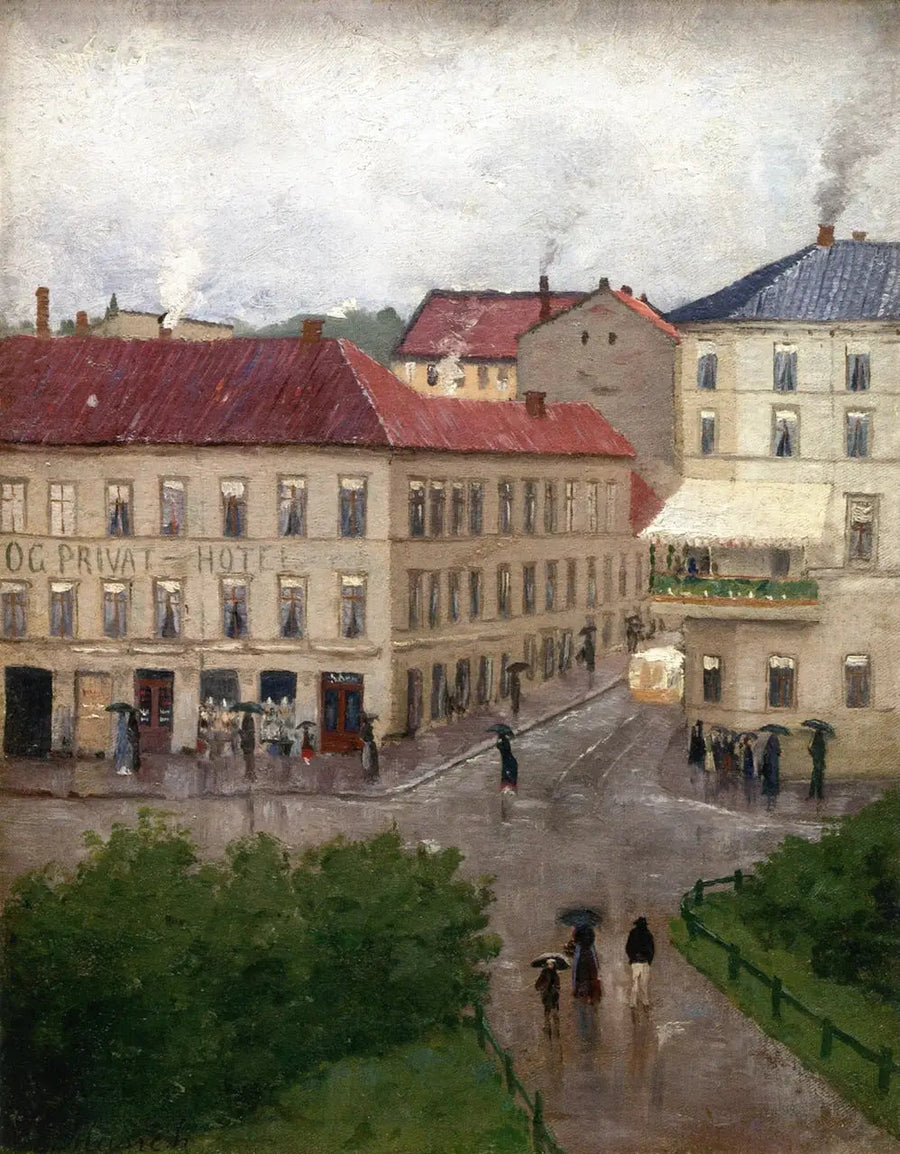 Gadehjørne på Karl Johan, Grand Café - Edvard Munch