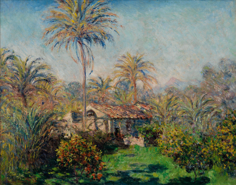 Et hjørne af gården i Bordighera W874 - Claude Monet