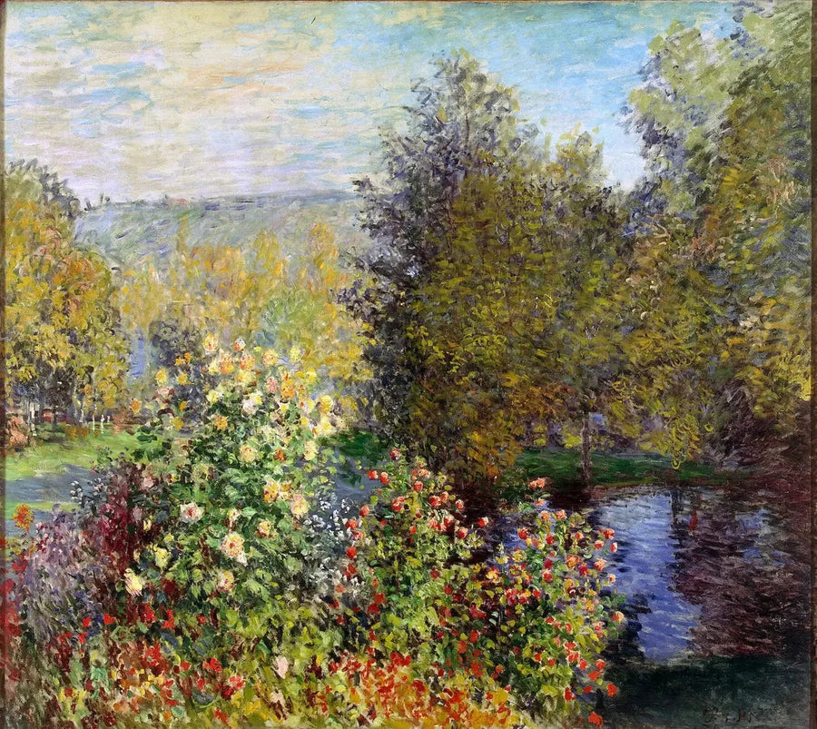 Havehjørne i Montgeron W418 - Claude Monet