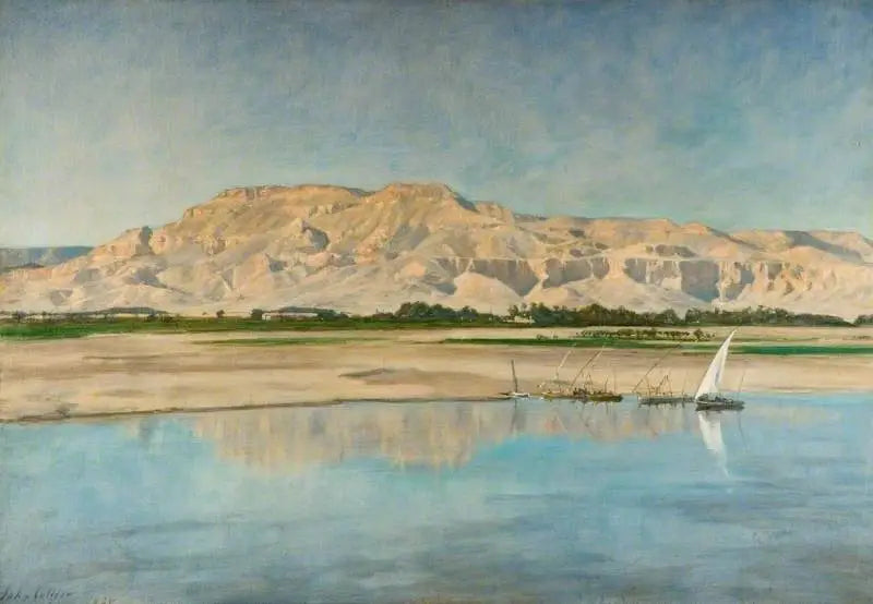 Thebanske bakker ved Luxor - John Collier